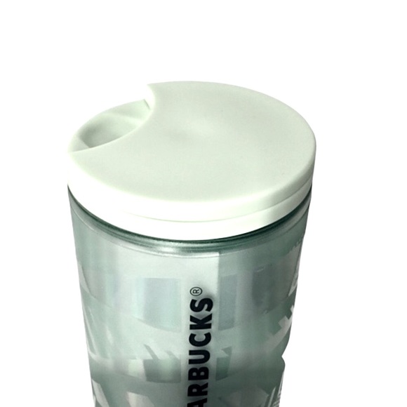 Starbucks Ribbon Swirl Mint Green Travel Coffee Mug - Picture 5 of 8